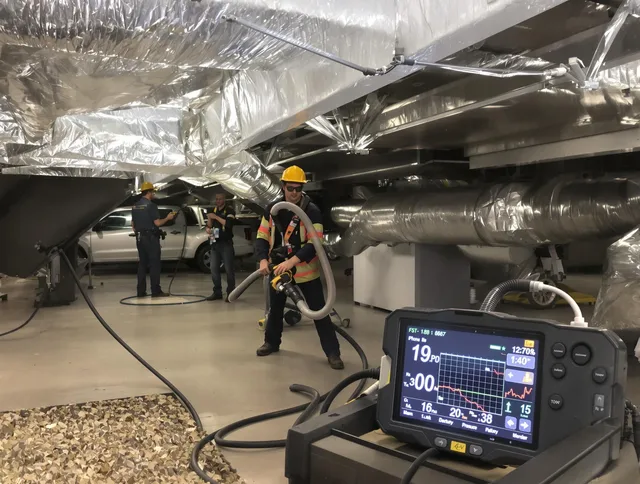 Professional negative pressure duct cleaning by Hopkinton Air Duct Cleaning in Hopkinton