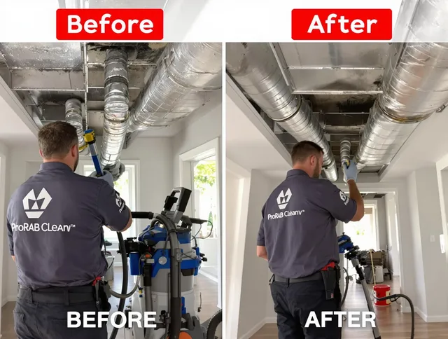 Hopkinton Air Duct Cleaning expert performing thorough residential duct cleaning in a Hopkinton home